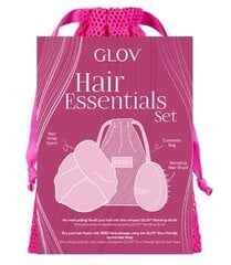 Glov Hair Essentials hiustenhoitosetti: hiusturbaani + harja + pussi hinta ja tiedot | Glov Hajuvedet ja kosmetiikka | hobbyhall.fi