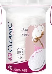 Vanulappuja Cleanic Pure Effect, 40 kpl. hinta ja tiedot | Kosteuspyyhkeet, vanulaput ja vanupuikot | hobbyhall.fi