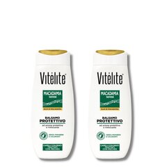 Vitélite Macadamia suojaava hoitoaine makadamiaöljyllä, 2x250 ml hinta ja tiedot | Shampoot | hobbyhall.fi