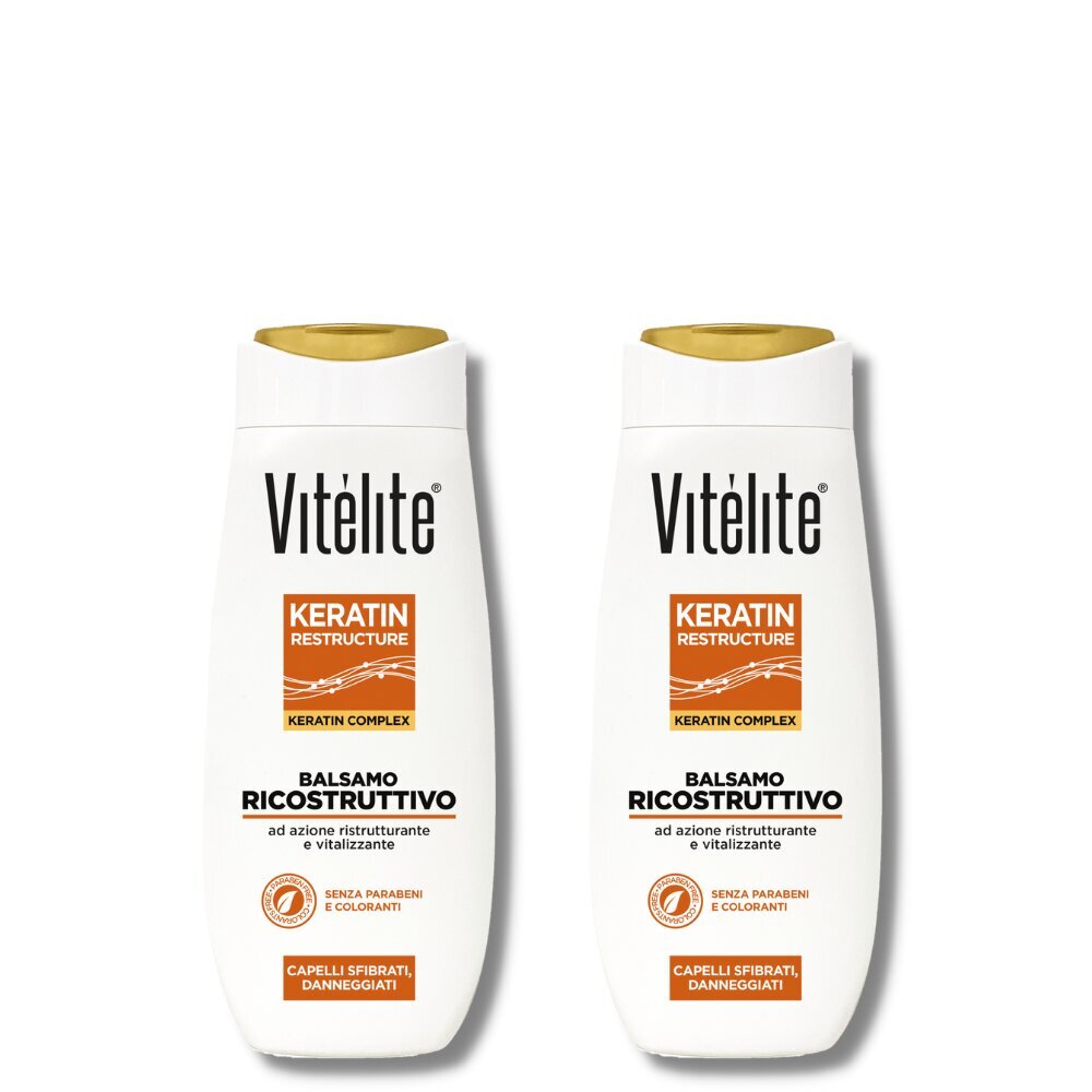 Vitélite Keratin uudistava hoitoaine keratiinilla, 2x250 ml hinta ja tiedot | Shampoot | hobbyhall.fi