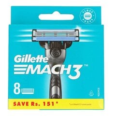 Gillette Mach 3 partakonesarja, 8 kpl hinta ja tiedot | Parranajo ja karvanpoisto | hobbyhall.fi