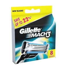 Gillette Mach 3 partakonesarja, 8 kpl hinta ja tiedot | Parranajo ja karvanpoisto | hobbyhall.fi