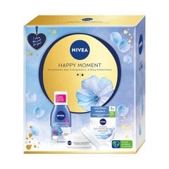 Kosmetiikkasetti Nivea Happy Moment: päivävoide, 50 ml + meikinpoistoaine, 125 ml hinta ja tiedot | Kasvovoiteet | hobbyhall.fi