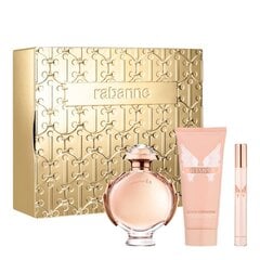 Kosmetiikkasarja Paco Rabanne Olympea: parfum EDP, 80 ml + vartaloemulsio, 100 ml + parfum EDP, 10 ml hinta ja tiedot | Vartalovoiteet ja -emulsiot | hobbyhall.fi