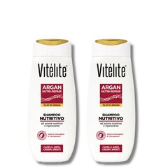 Vitelite Argan ravitseva ja uudistava shampoo arganöljyllä, 2x250 ml hinta ja tiedot | Shampoot | hobbyhall.fi