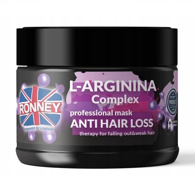 Hiusnaamio hiustenlähtöä vastaan RONNEY_L-Arginina Complex Professional Mask Anti Hair Loss Therapy Lähtevät, heikot hiukset 300ml hinta ja tiedot | Naamiot, öljyt ja seerumit | hobbyhall.fi