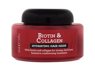 Hiusnaamio Xpel Biotin & Collagen, 220 ml hinta ja tiedot | Naamiot, öljyt ja seerumit | hobbyhall.fi