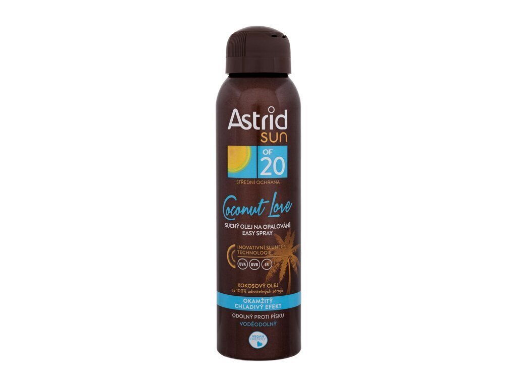 Suihkevartalovoide Astrid Sun Coconut, 150 ml hinta ja tiedot | Aurinkovoiteet | hobbyhall.fi