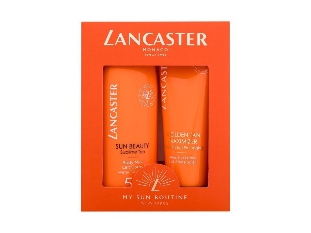 Set Lancaster My Sun: Vartalomaito SPF 50 ml + Auringon jälkeinen vartalo- ja kasvovoide, 175 ml hinta ja tiedot | Aurinkovoiteet | hobbyhall.fi