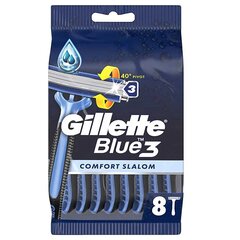 Partakoneen terisarja Gillette Blue 3 Comfort, 8 kpl hinta ja tiedot | Parranajo ja karvanpoisto | hobbyhall.fi