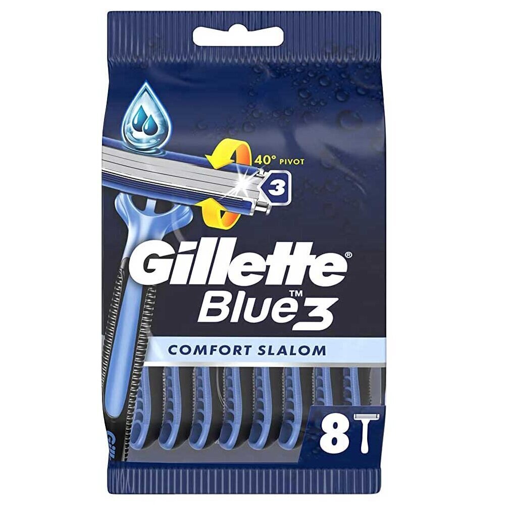 Partakoneen terisarja Gillette Blue 3 Comfort, 8 kpl hinta ja tiedot | Parranajo ja karvanpoisto | hobbyhall.fi