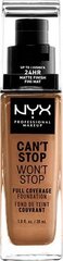 Nestemäinen meikkivoide NYX Can't Stop Won't, 30 ml hinta ja tiedot | NYX Hajuvedet ja kosmetiikka | hobbyhall.fi