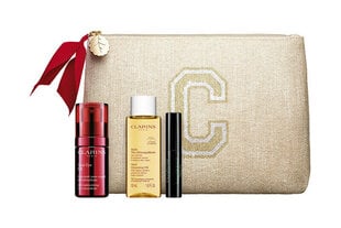 Kasvojenhoitolahjasetti Clarins Total Eye Lift Gift Set naisille: silmänympärysvoide Total Eye Lift, 15 ml + meikinpuhdistusöljy Total Clean sing Oil, 50 ml + ripsiväri Supra Lift & Curl, 3 ml + kosmetiikka hinta ja tiedot | Kasvovoiteet | hobbyhall.fi