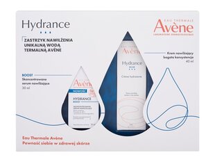 Kasvojenhoitosetti Avène Hydrance Riche naisille: kosteuttava kasvovoide, 40 ml + seerumi, 30 ml hinta ja tiedot | Kasvovoiteet | hobbyhall.fi