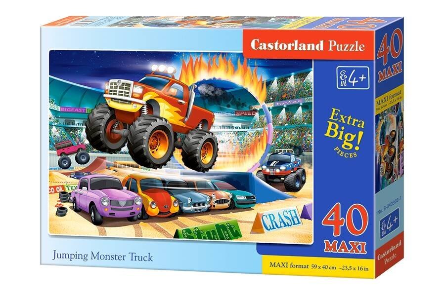 Castorland Jumping Monster Truck palapeli, 40 palaa hinta ja tiedot | Palapelit | hobbyhall.fi