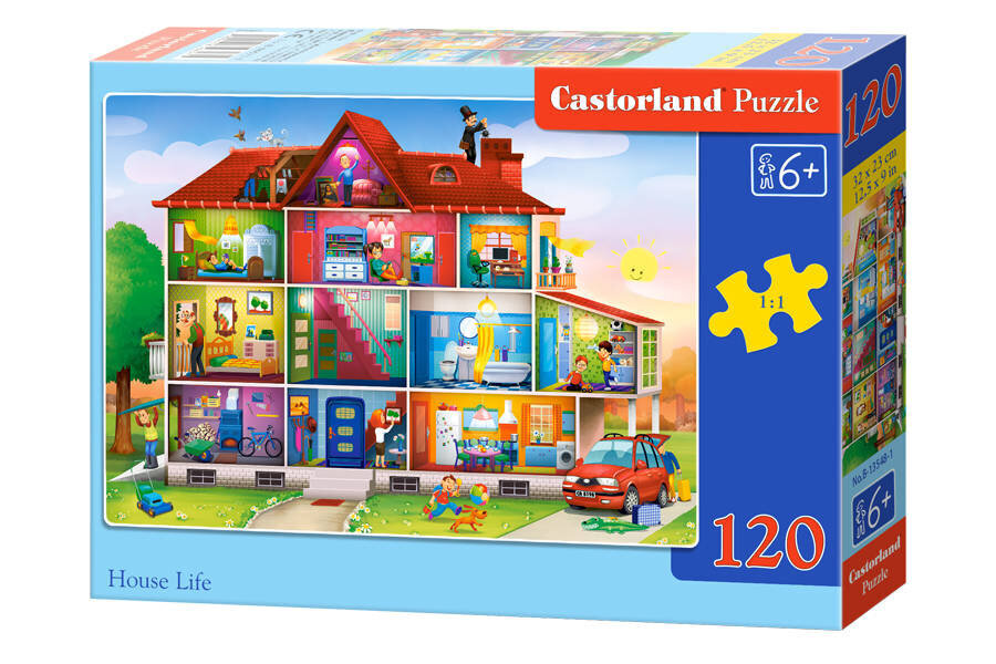 Castorland House Life Puzzle, 120 palaa hinta ja tiedot | Palapelit | hobbyhall.fi