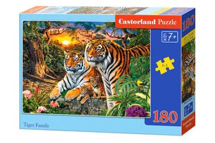 Castorland Tiger Family Puzzle, 180 palaa hinta ja tiedot | Palapelit | hobbyhall.fi