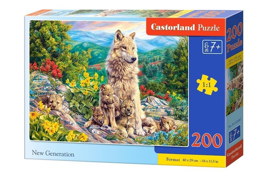 Castorland New Generation Puzzle, 200 palaa hinta ja tiedot | Palapelit | hobbyhall.fi