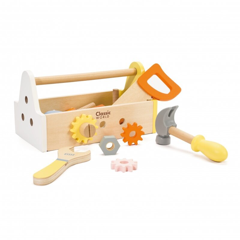 CLASSIC WORLD puinen työkalusarja laatikossa hinta ja tiedot | Kehittävät lelut | hobbyhall.fi
