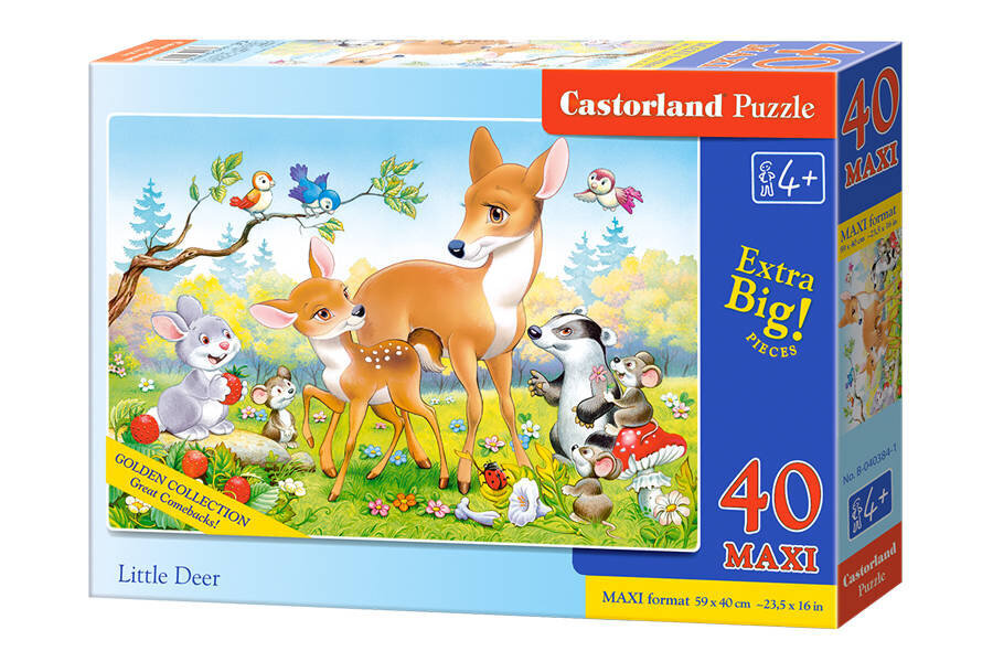 Castorland Little Deer Puzzle, 40 palaa hinta ja tiedot | Palapelit | hobbyhall.fi