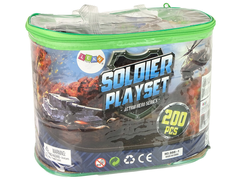 Soldier playset action hero Sotilassarja, 200 kpl hinta ja tiedot | LEGOT ja rakennuslelut | hobbyhall.fi