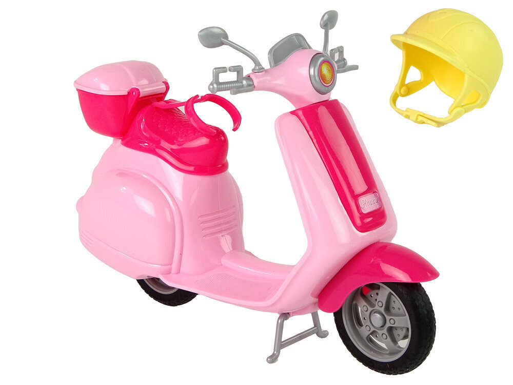 Anlily-nukke vaaleanpunaisella skootterilla hinta ja tiedot | Tyttöjen lelut | hobbyhall.fi