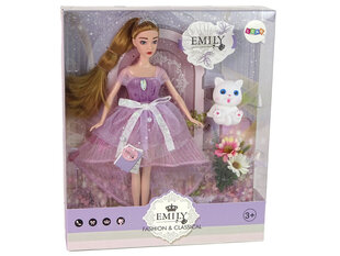 Emily-nukke valkoisen kissan kanssa hinta ja tiedot | Tyttöjen lelut | hobbyhall.fi