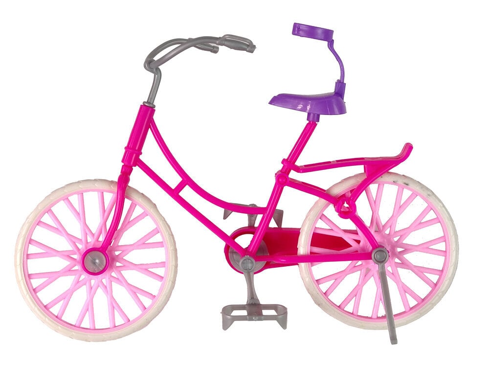 Muovinen nukke polkupyörän kanssa, vaaleanpunainen hinta ja tiedot | Tyttöjen lelut | hobbyhall.fi