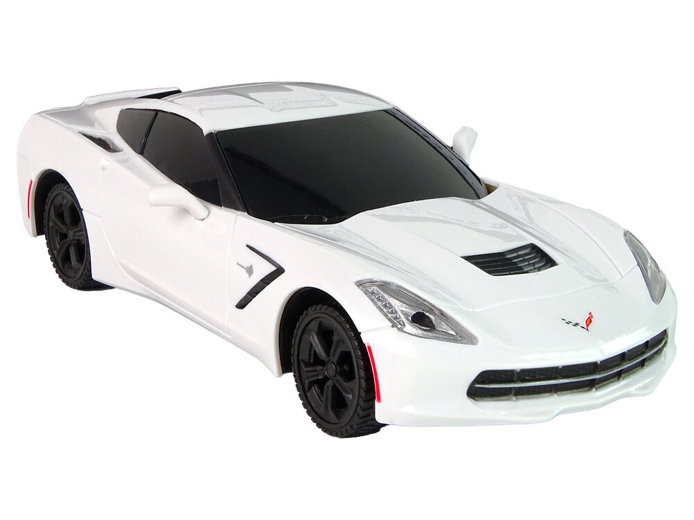 Corvette C7 1:24 kauko-ohjattava auto, valkoinen hinta ja tiedot | Poikien lelut | hobbyhall.fi