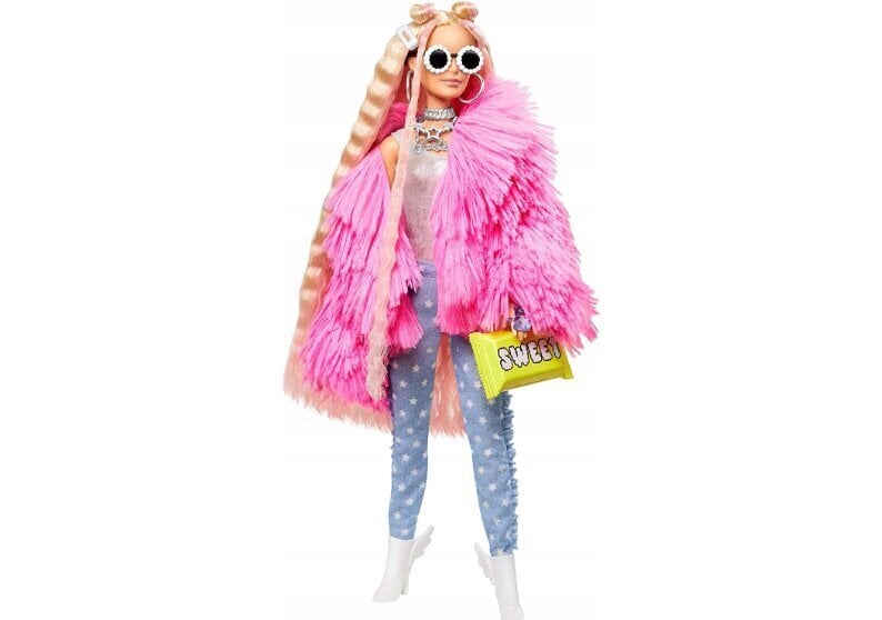 Nukke Barbie Mattel Extra ja lahjatyyny Cat, 50 cm hinta ja tiedot | Tyttöjen lelut | hobbyhall.fi