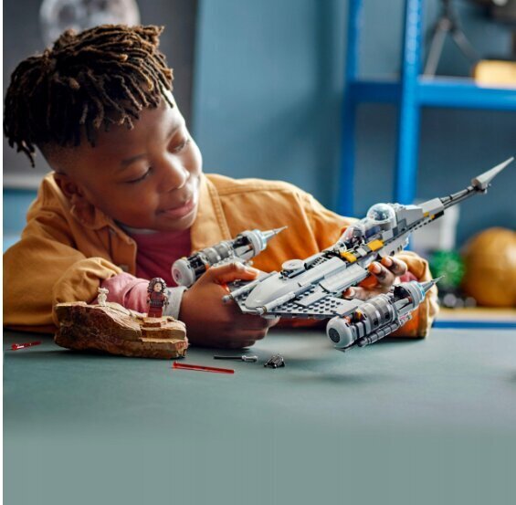 75325 LEGO® Star Wars™ Mandalorialaisen N-1-tähtihävittäjä + pehmotyyny Cat, 50 cm hinta ja tiedot | LEGOT ja rakennuslelut | hobbyhall.fi