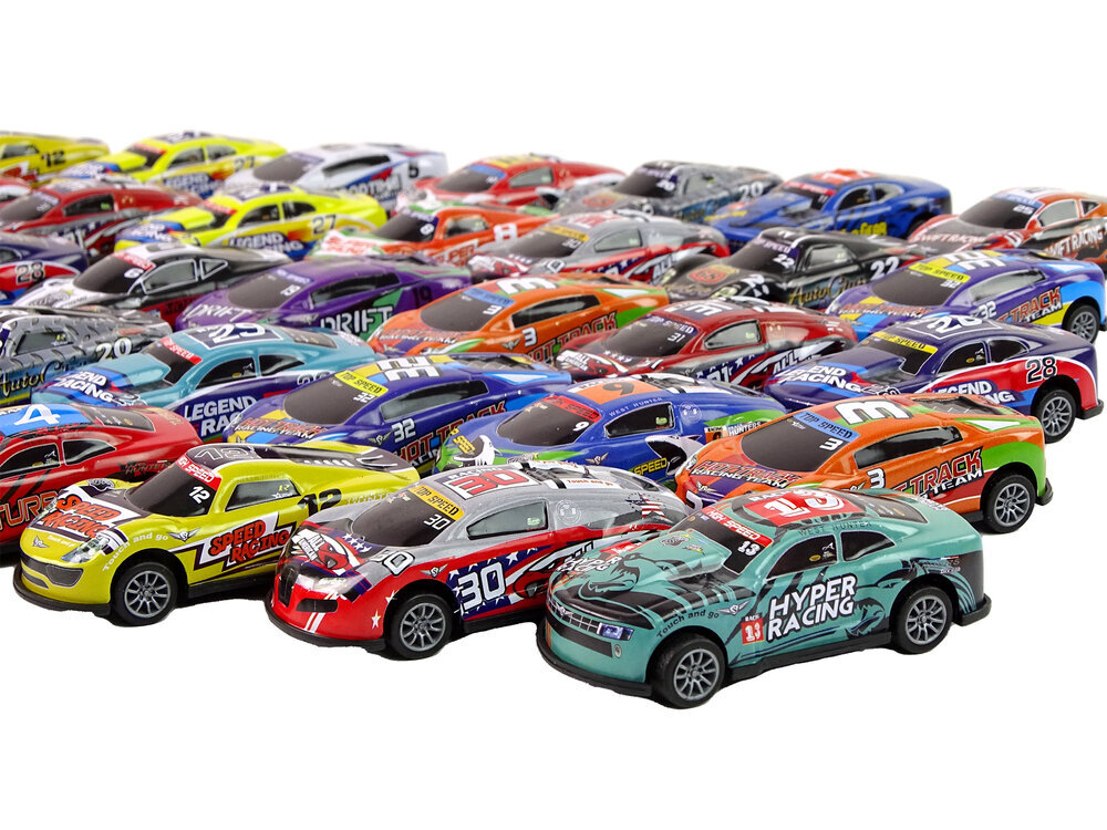 Resoraki Cars -urheiluautosetti, 50 kpl hinta ja tiedot | Poikien lelut | hobbyhall.fi