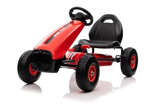 Poljinkäyttöinen go-kart, punainen hinta ja tiedot | Poikien lelut | hobbyhall.fi