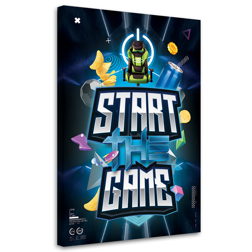 Kuva kankaalle, Start the game hinta ja tiedot | Taulut | hobbyhall.fi