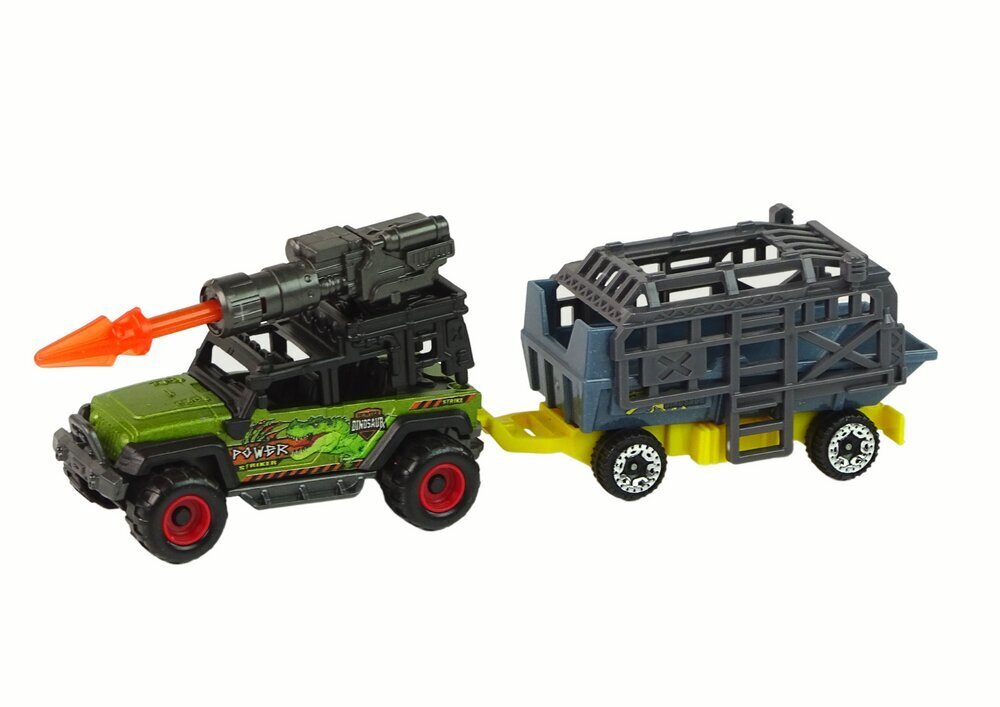 Dinosaurus, auto ja perävaunu setti hinta ja tiedot | Poikien lelut | hobbyhall.fi