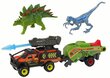 Dinosaurus, auto ja perävaunu setti, oranssi hinta ja tiedot | Poikien lelut | hobbyhall.fi