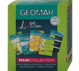 Kasvonaamiosetti Geomar Love Your Skin, 5 kpl hinta ja tiedot | Kasvonaamiot ja silmänalusaamiot | hobbyhall.fi