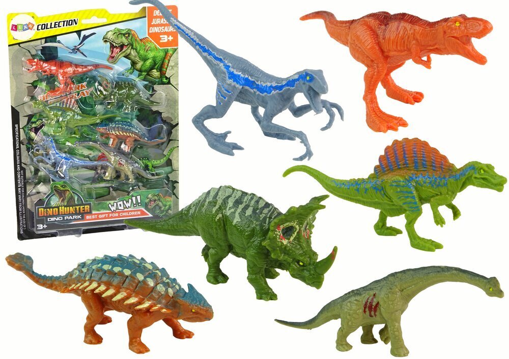 Dinosaurus hahmosarja, 6kpl, A hinta ja tiedot | Poikien lelut | hobbyhall.fi