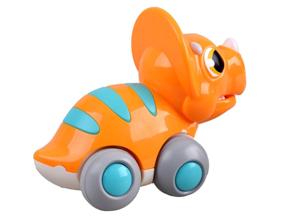 Pyörillä liikkuva dinosaurus, Triceratops hinta ja tiedot | Vauvan lelut | hobbyhall.fi