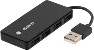 USB-hub DELTACO 4xUSB 2.0, UH-480 hinta ja tiedot | Adapterit | hobbyhall.fi