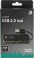 USB-hub DELTACO 4xUSB 2.0, UH-480 hinta ja tiedot | Adapterit | hobbyhall.fi
