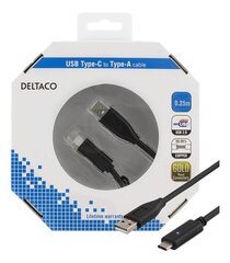 Deltaco USBC-1002-K hinta ja tiedot | Puhelinkaapelit | hobbyhall.fi