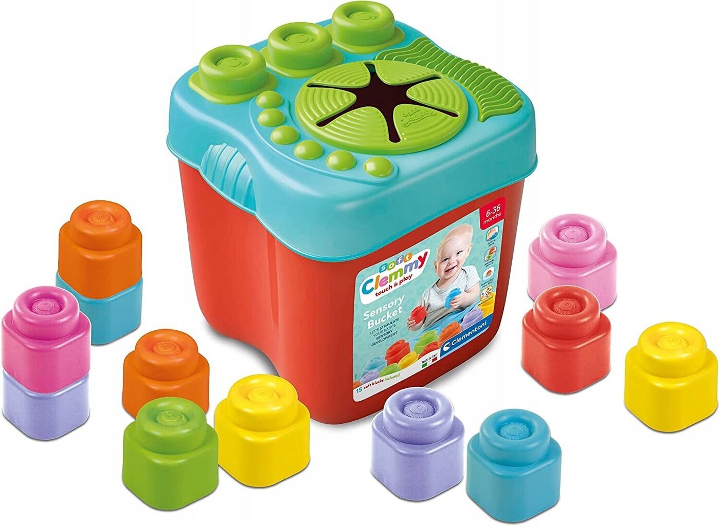 Clementoni sensory bucket hinta ja tiedot | Vauvan lelut | hobbyhall.fi