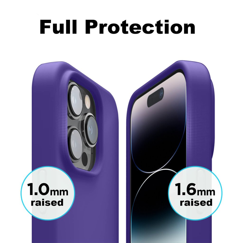 Suojasarja Soundberry iPhone 14 Pro Max Purple 2.5D hinta ja tiedot | Puhelimen kuoret ja kotelot | hobbyhall.fi