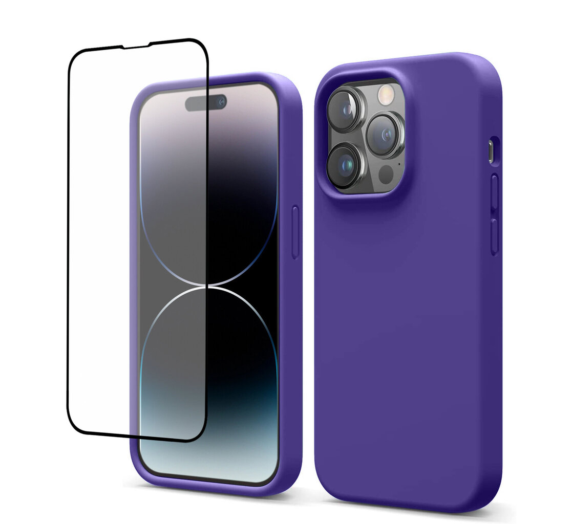 Suojasarja Soundberry iPhone 14 Pro Purple 5D hinta ja tiedot | Puhelimen kuoret ja kotelot | hobbyhall.fi