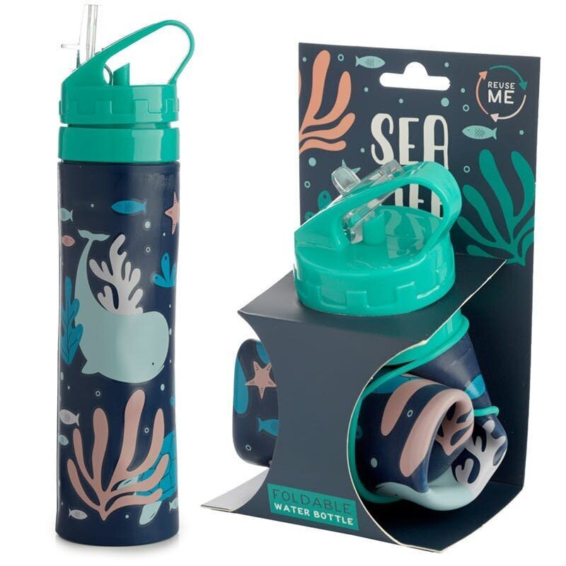 Silikonipullo 600ml - ECO FISH hinta ja tiedot | Juomapullot | hobbyhall.fi