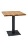 Pöytä Puro, 70 cm, musta/tammi hinta ja tiedot | Ruokapöydät | hobbyhall.fi