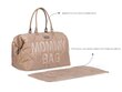 Laukku äideille Childhome MOMMY BAG, tikattu beige hinta ja tiedot | Vaunujen tarvikkeet | hobbyhall.fi