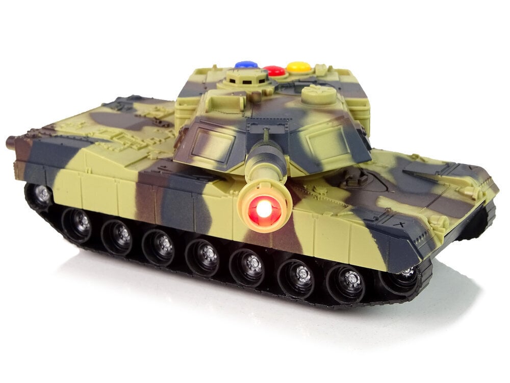 Sotilaallinen tankki äänillä Lean Toys hinta ja tiedot | Poikien lelut | hobbyhall.fi