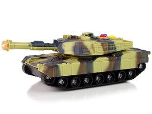 Sotilaallinen tankki äänillä Lean Toys hinta ja tiedot | Poikien lelut | hobbyhall.fi